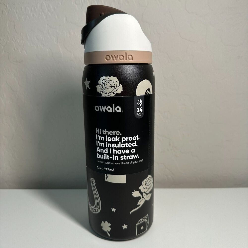 NEW AUTHENTIC Owala UO Exclusive Good Luck Western FreeSip 32oz Water Bottle